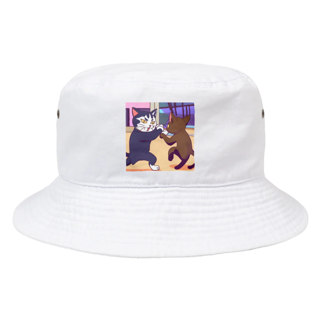 ブギーズのタイマン猫 Bucket Hat