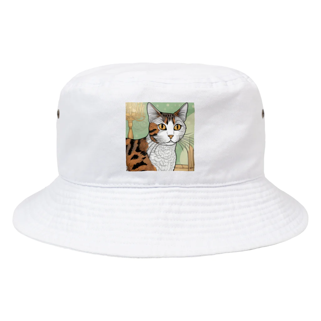 iyashi₋creatersのじっと見つめる猫 Bucket Hat