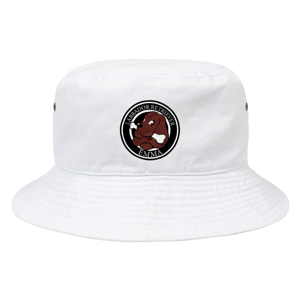 ACA oldschool tatsのチョコラブエマちゃん Bucket Hat