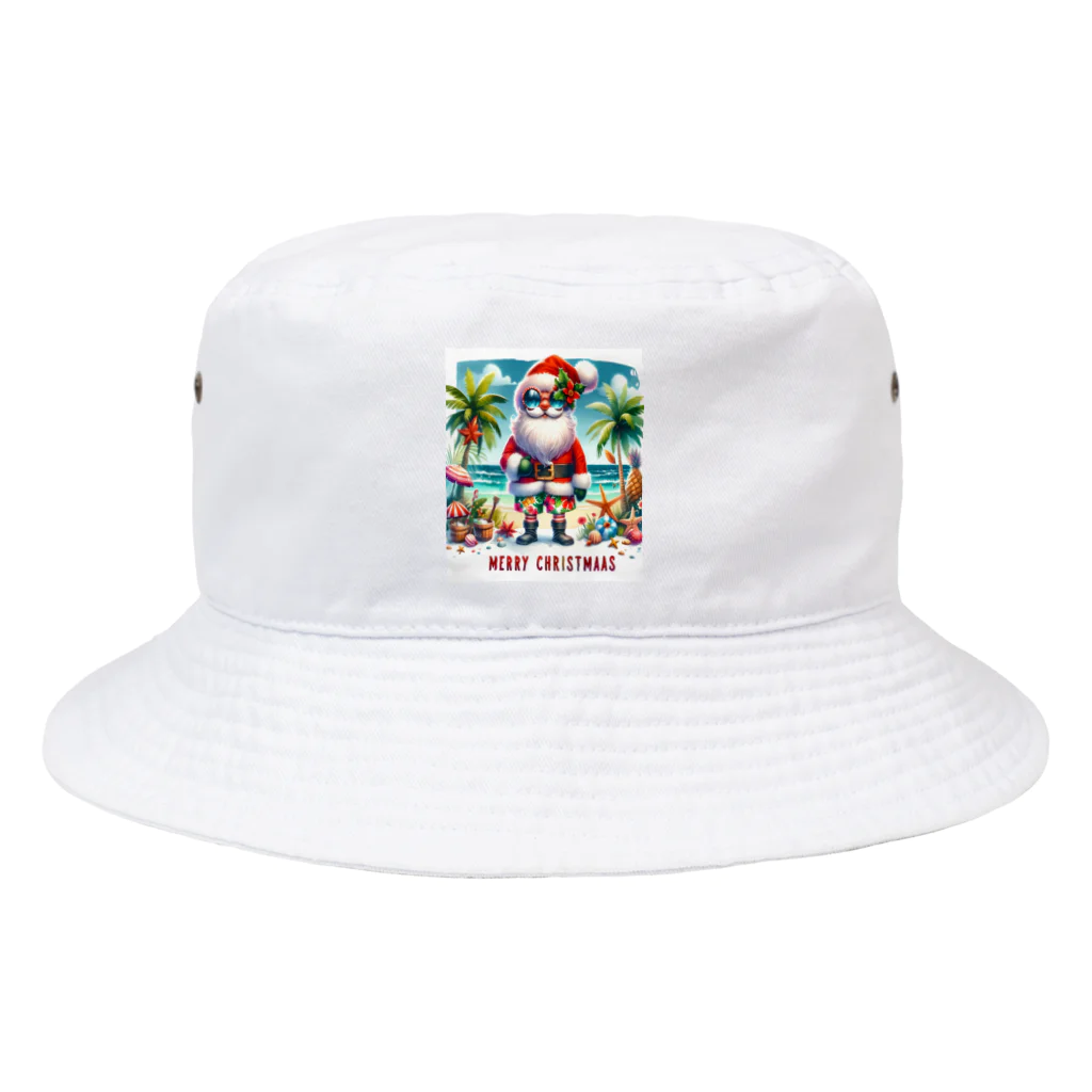 TACHYONJAPANのMerry Christmasシリーズ　サンタのサマークリスマス」 Bucket Hat