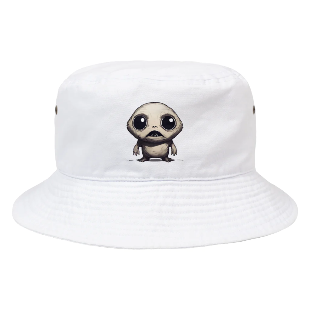 かわいい女の子とシュールな絵の擬態キノコ Bucket Hat