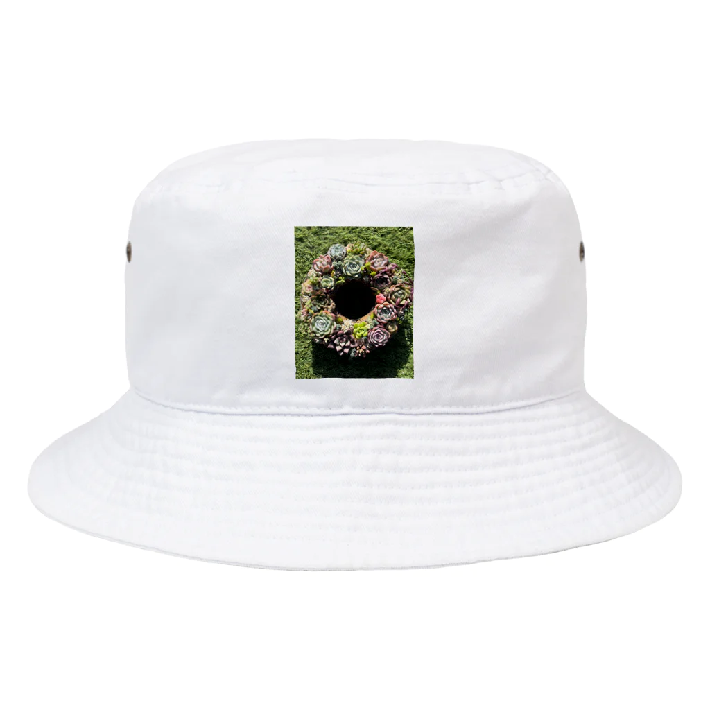 Echeveria_Masterの多肉のリースちゃん♡ Bucket Hat