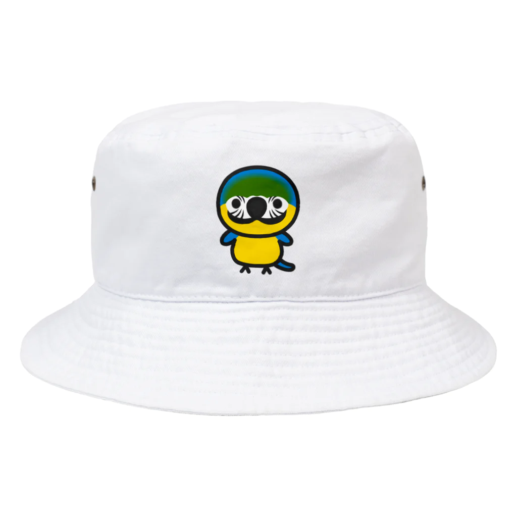 いんこ屋堂のルリコンゴウインコ Bucket Hat