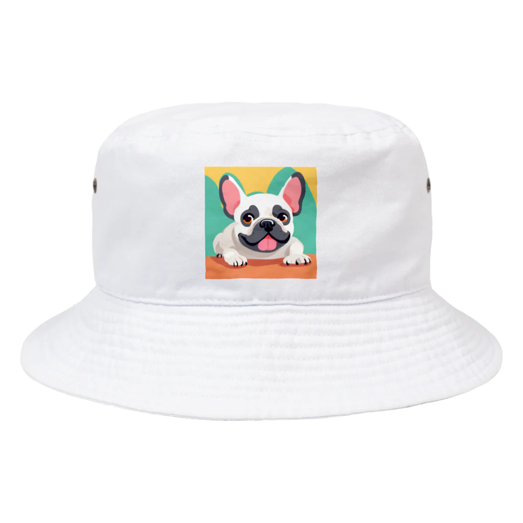 スプラッシュルークのフレンチブルドッグのイラストグッズ Bucket Hat