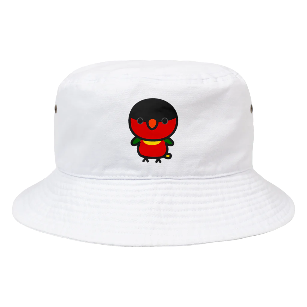 いんこ屋堂のヨダレカケズグロインコ Bucket Hat