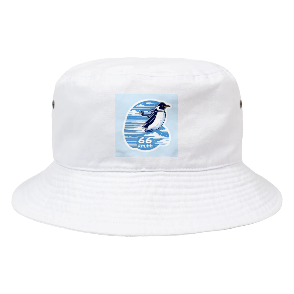 Emperor's FlightのFlying_penguin Bucket Hat