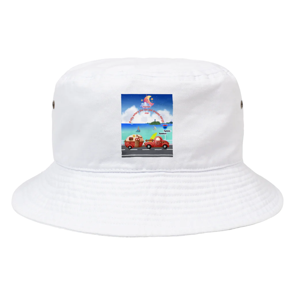 CyberArmadilloの湘南藤沢（2430）ナイトコレクション Bucket Hat