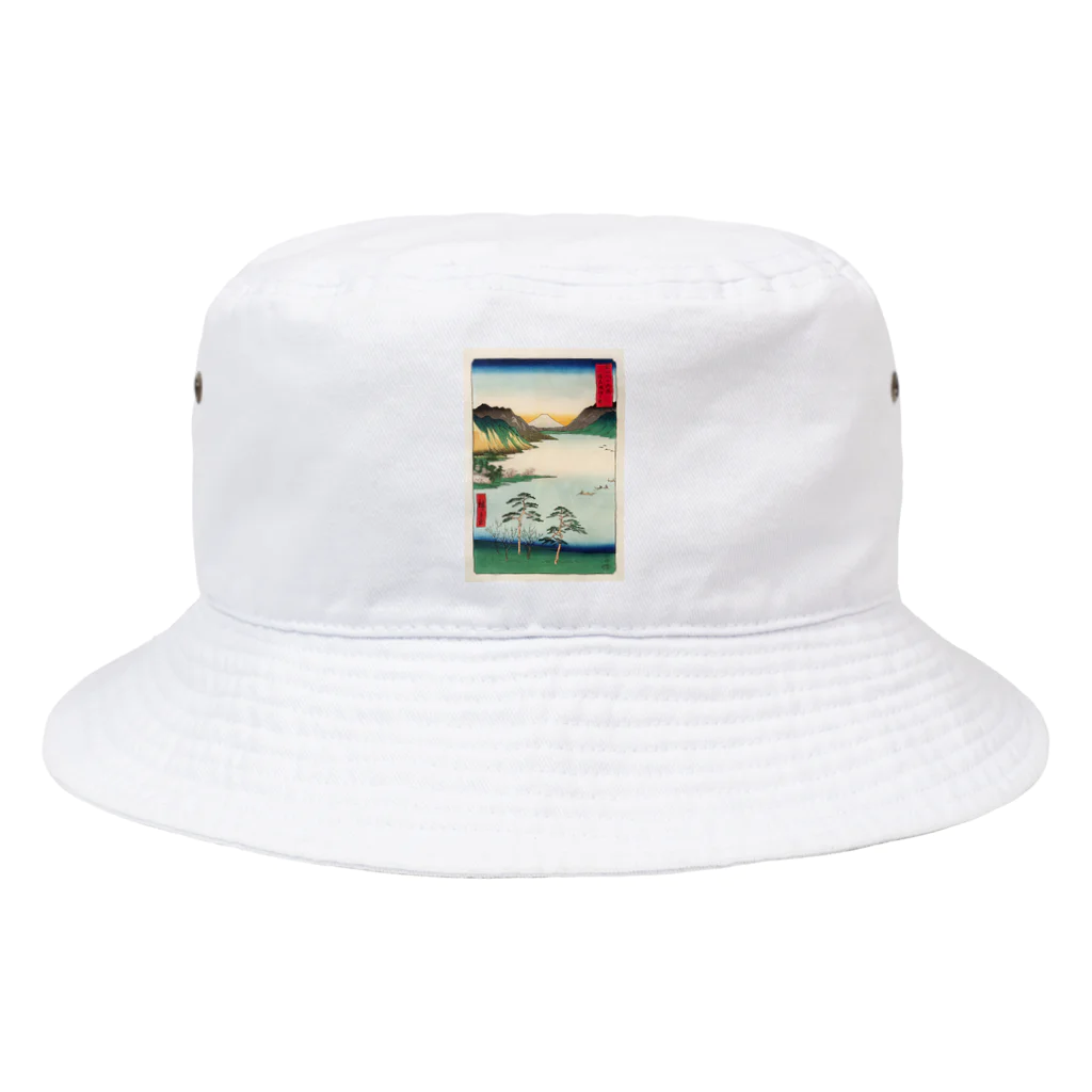 浮世絵屋の広重「冨二三十六景㉘　信州諏訪之湖」歌川広重の浮世絵 Bucket Hat