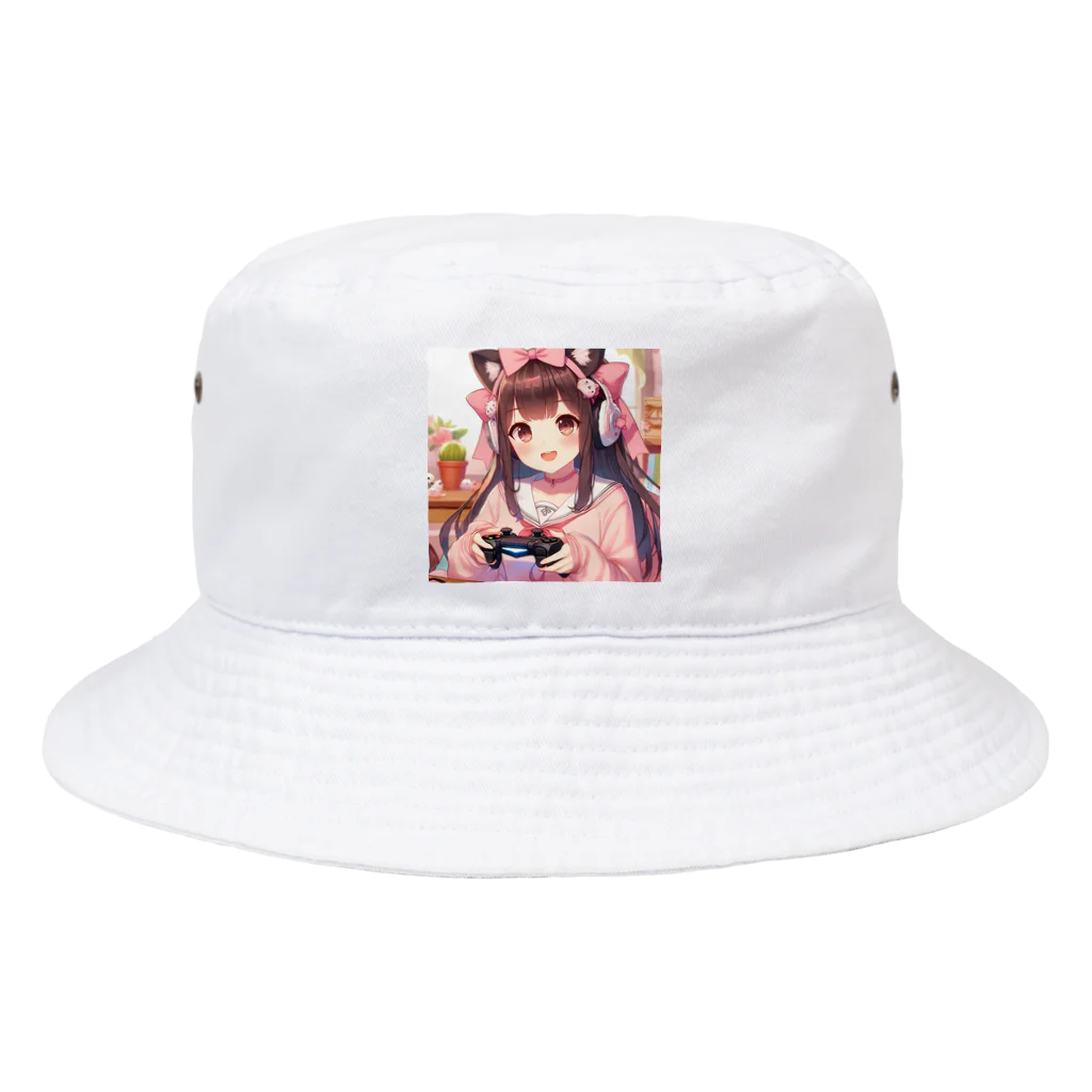 luckyTigerのゲーム女子 Bucket Hat