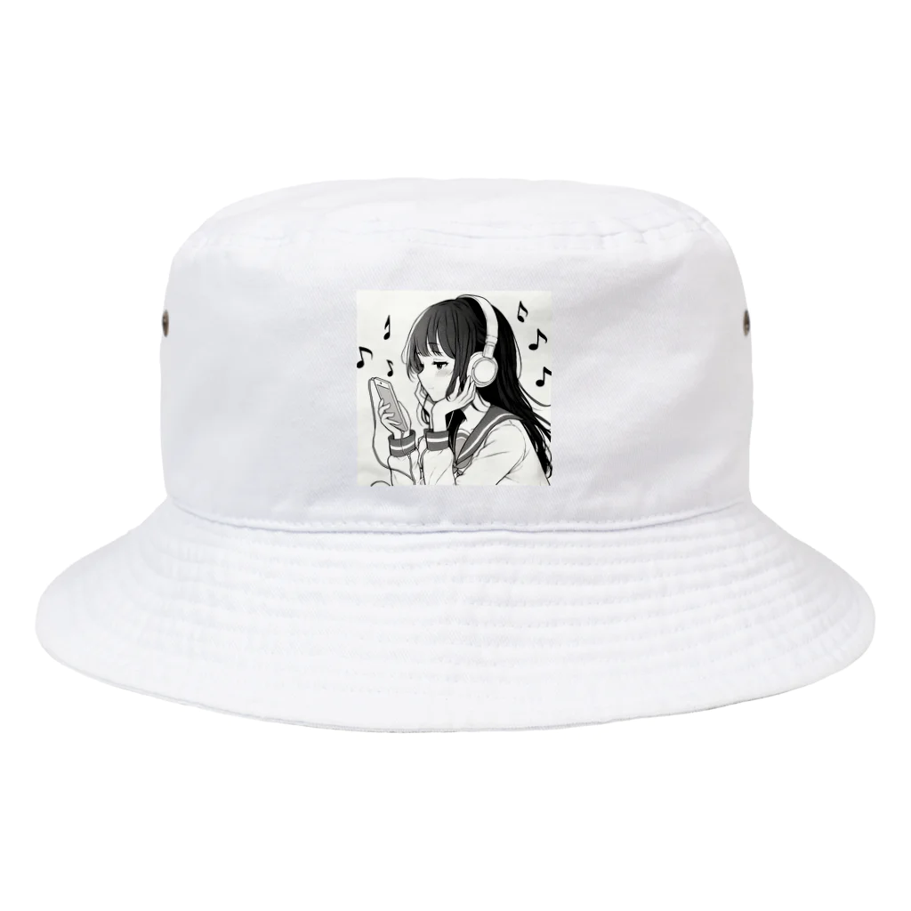 kibou0304の音楽を聴く女の子 Bucket Hat