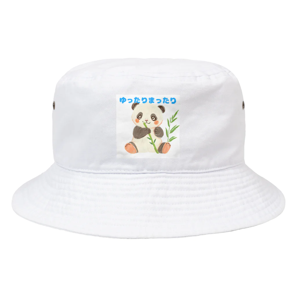 ピピンショップののんびりパンダ Bucket Hat