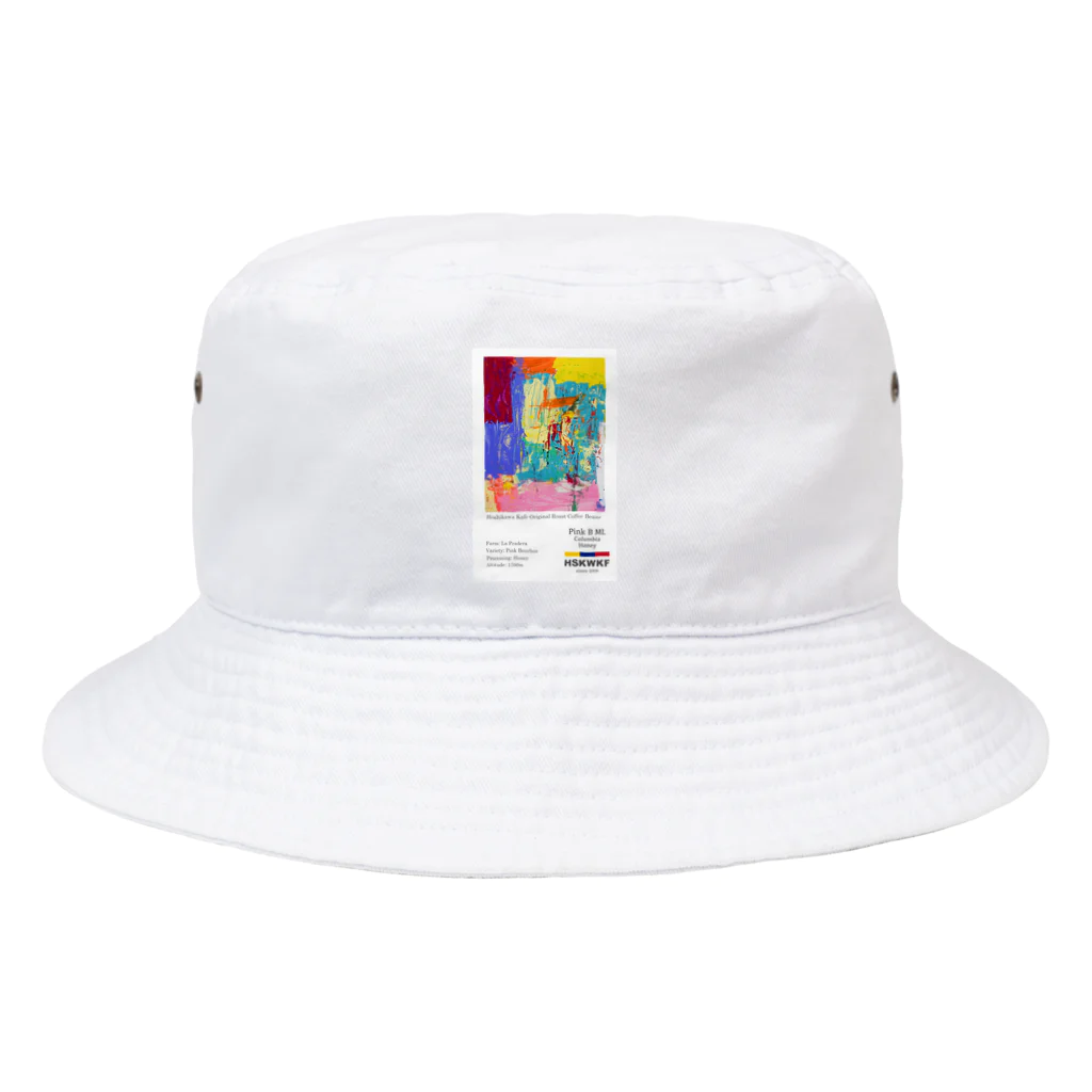 コーヒーのパッケージラベルシリーズのコロンビア ピンクブルボン Bucket Hat