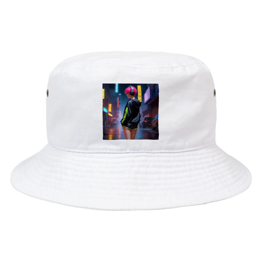 shiba9のCyber Girl Bucket Hat
