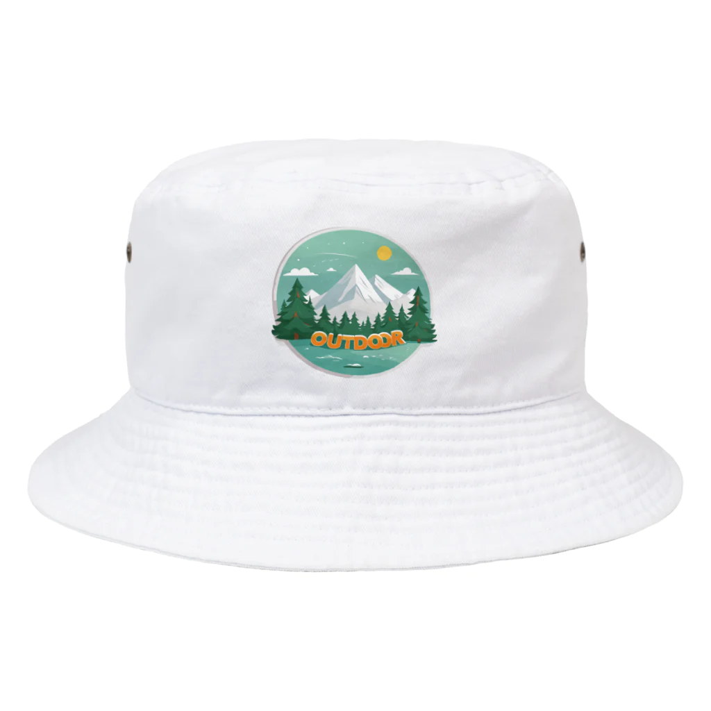 ファンシーTシャツ屋のアウトドアーワッペン Bucket Hat