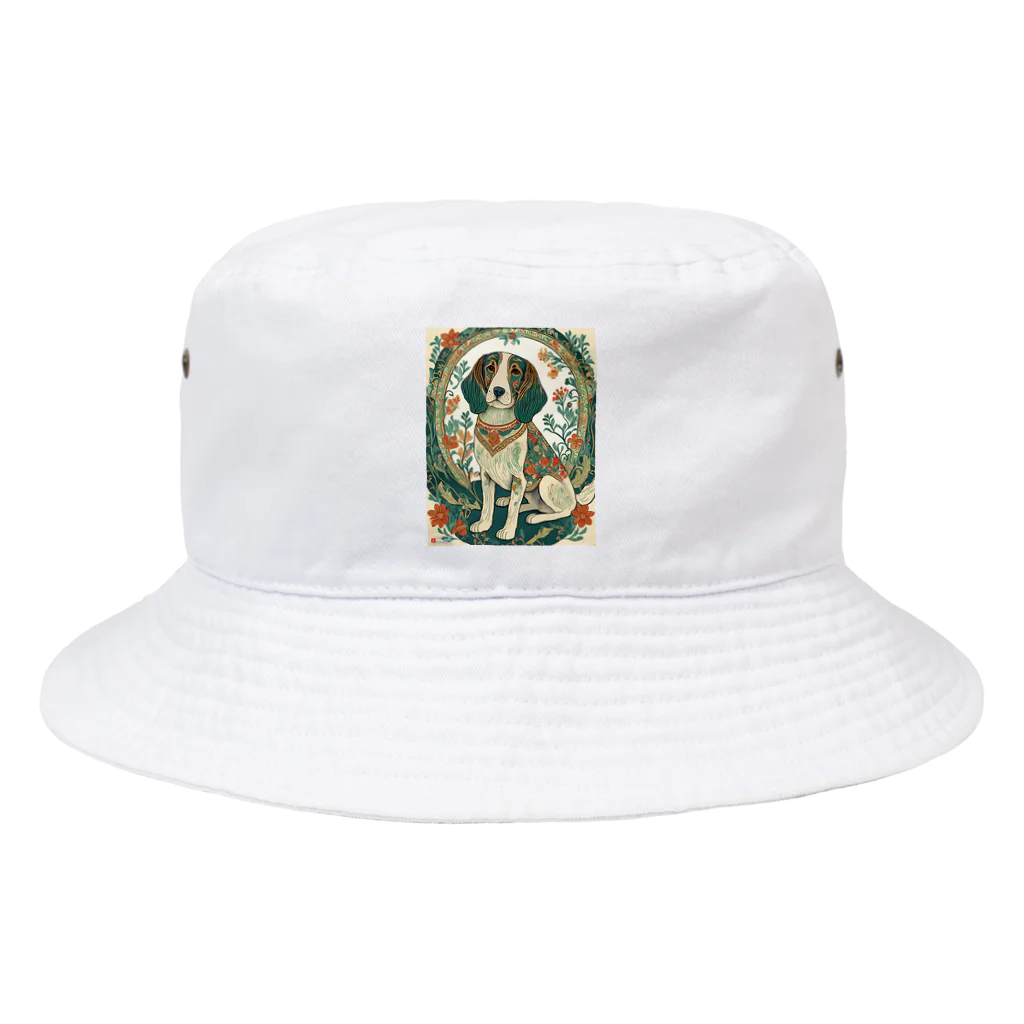 Paonのズーの犬の絵シリーズ５ Bucket Hat