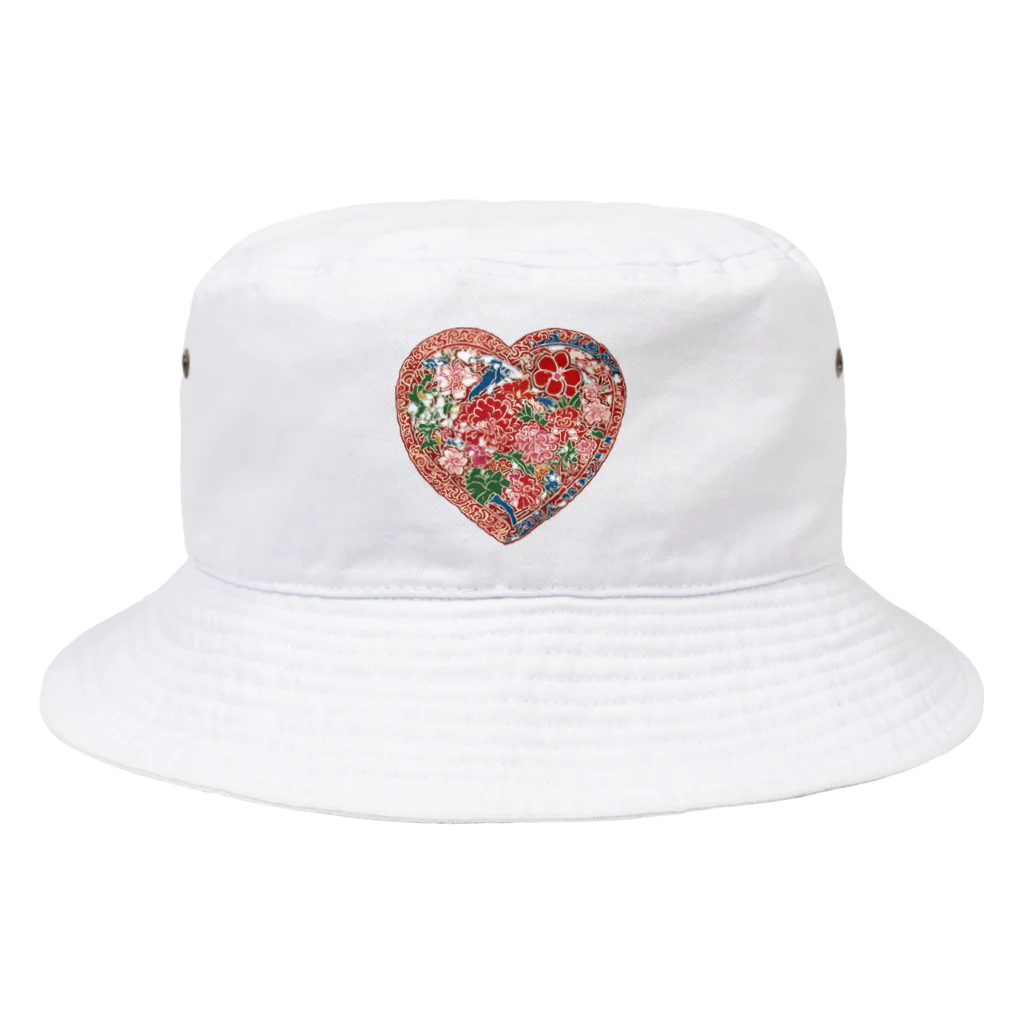 HeartyTimeのハート紅型 Bucket Hat