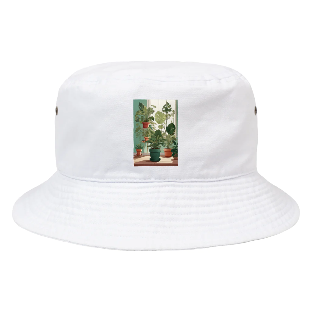 kamako-0608の観葉植物のイラスト Bucket Hat