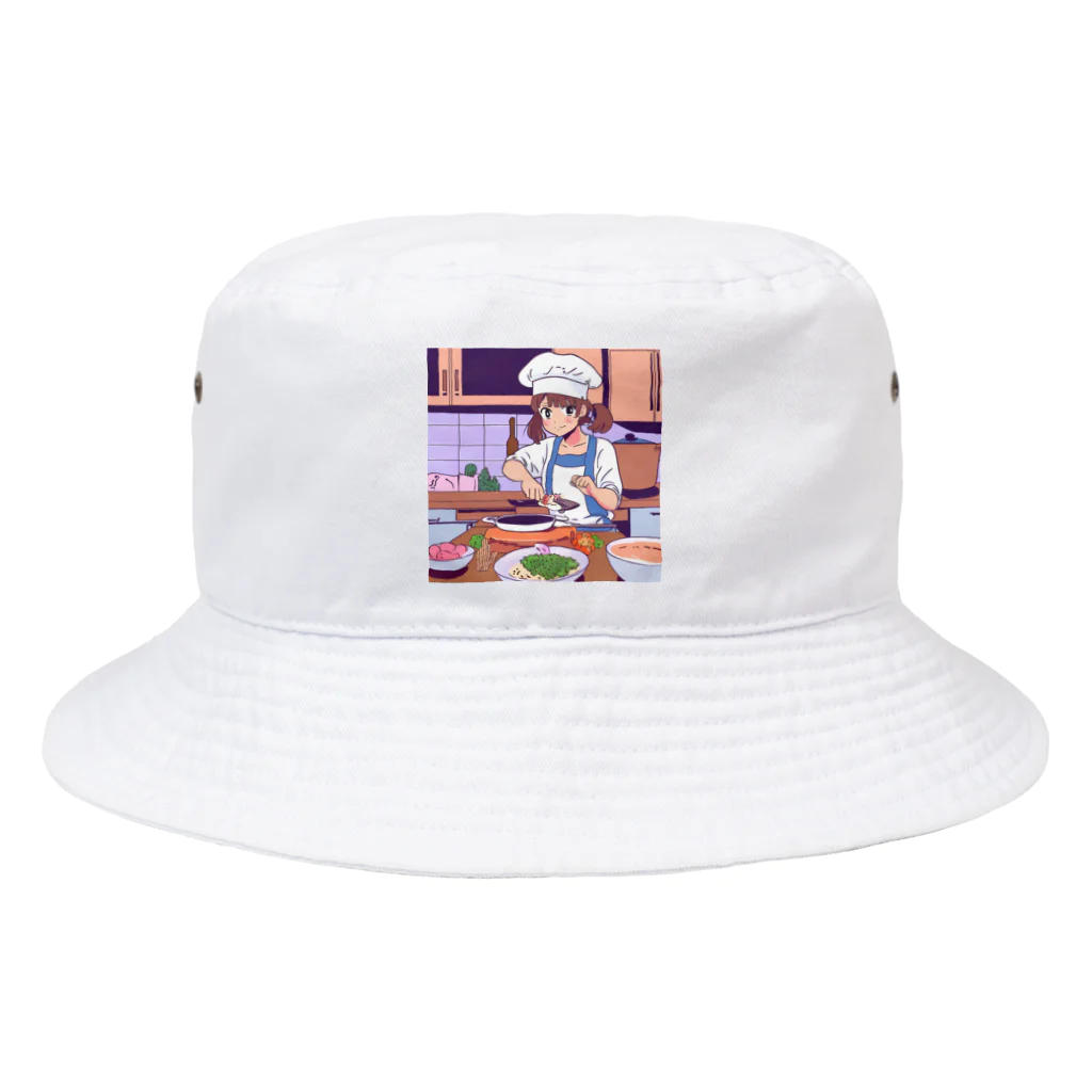 mnmn3737のクッキングガール Bucket Hat