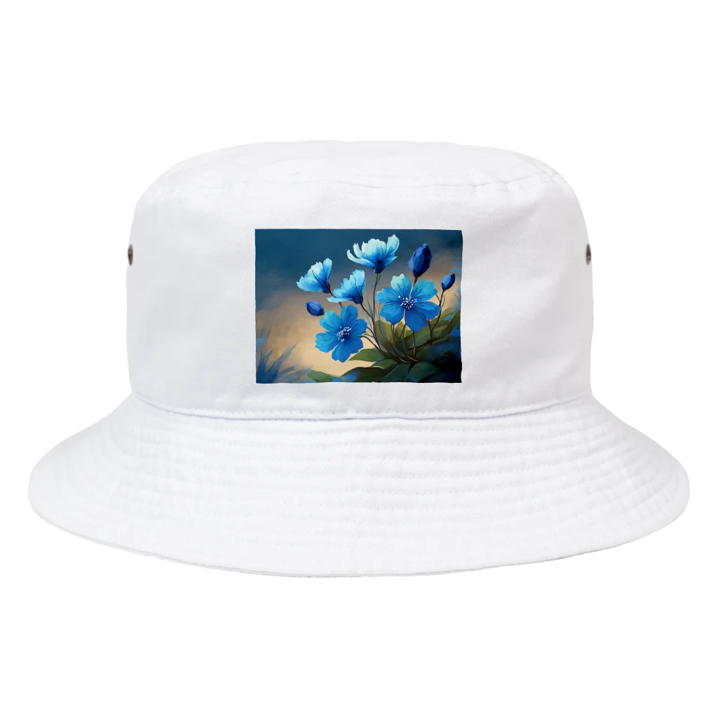 Happy Shopの青い花 Bucket Hat