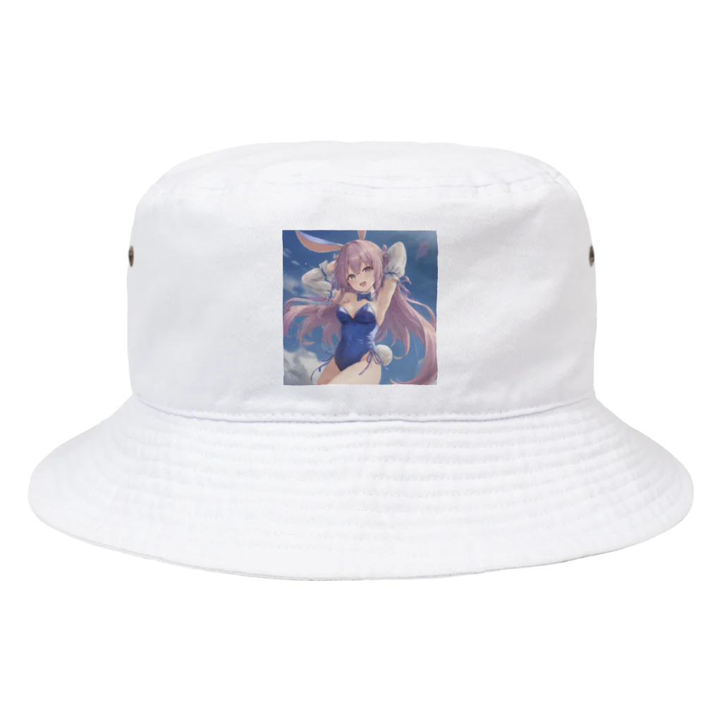 月の雫の萌え可愛いうさ耳少女♪ Bucket Hat