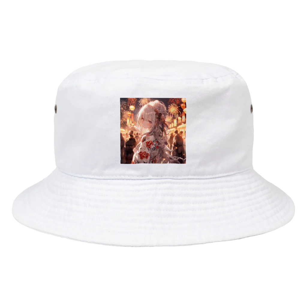 シルバームーンコーストの銀髪美女 シリーズ2 in 花火大会 Bucket Hat