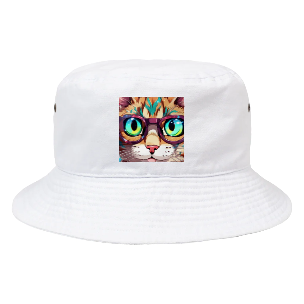 as企画のサイバー猫 Bucket Hat