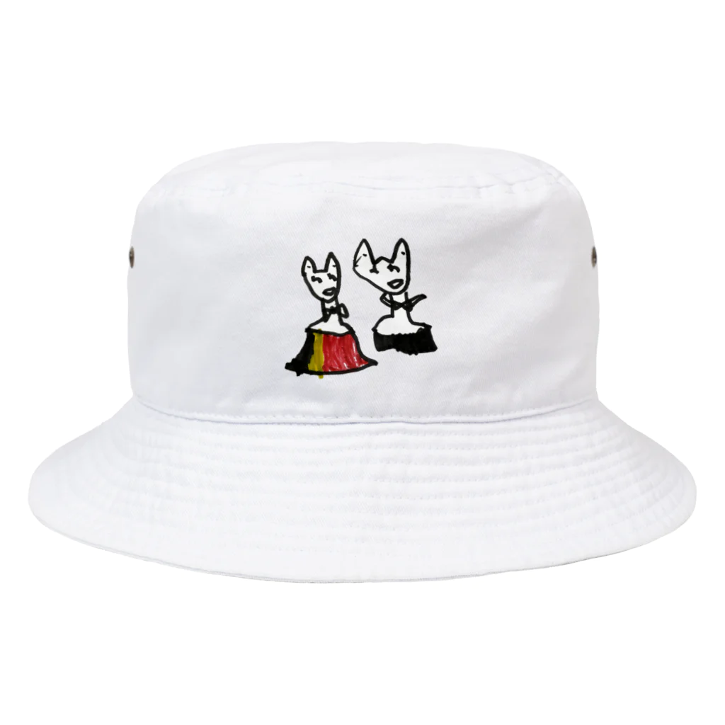 BWfamilyのおやまのきつねのおんなのこ Bucket Hat