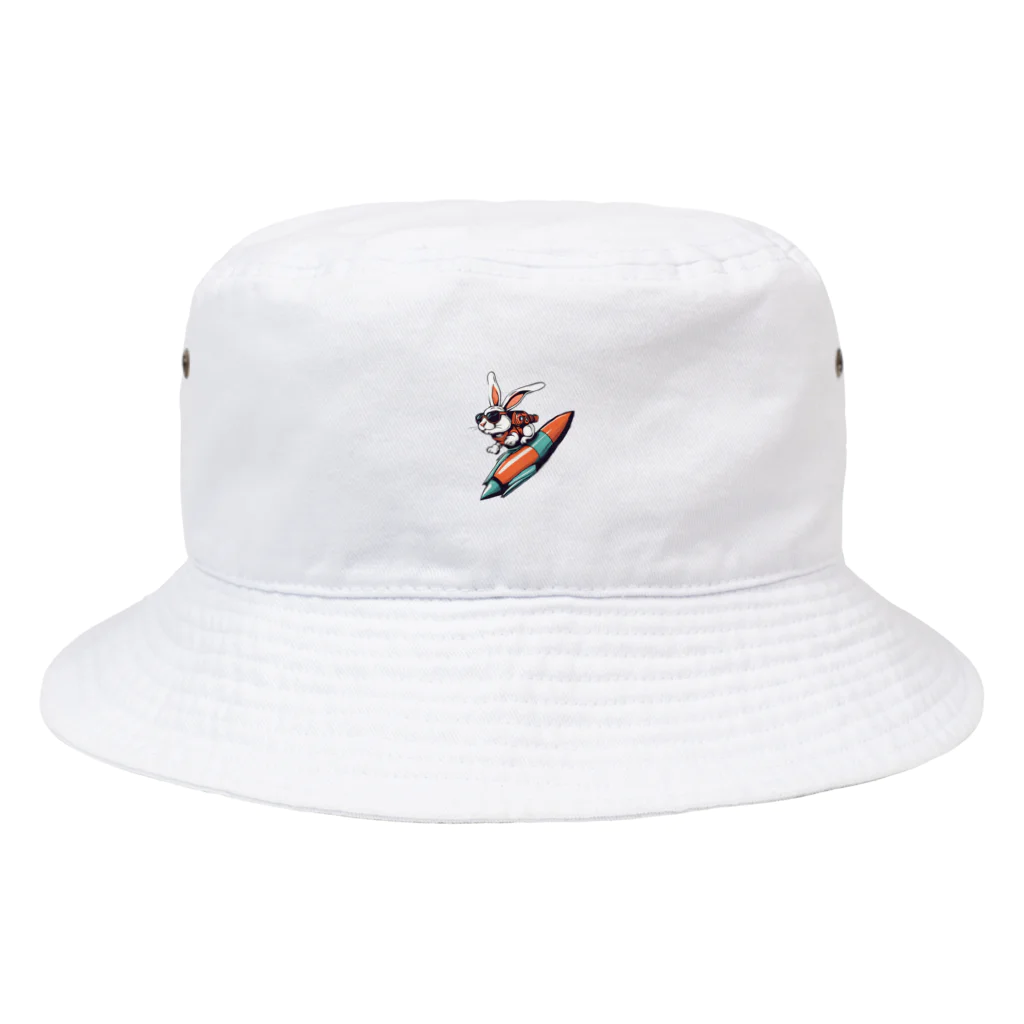 ロケットうさぎのロケットうさぎ　ミッション遂行 Bucket Hat