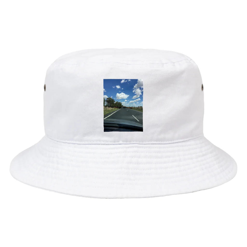 YASUE ABE JPのSend your location Bucket Hat