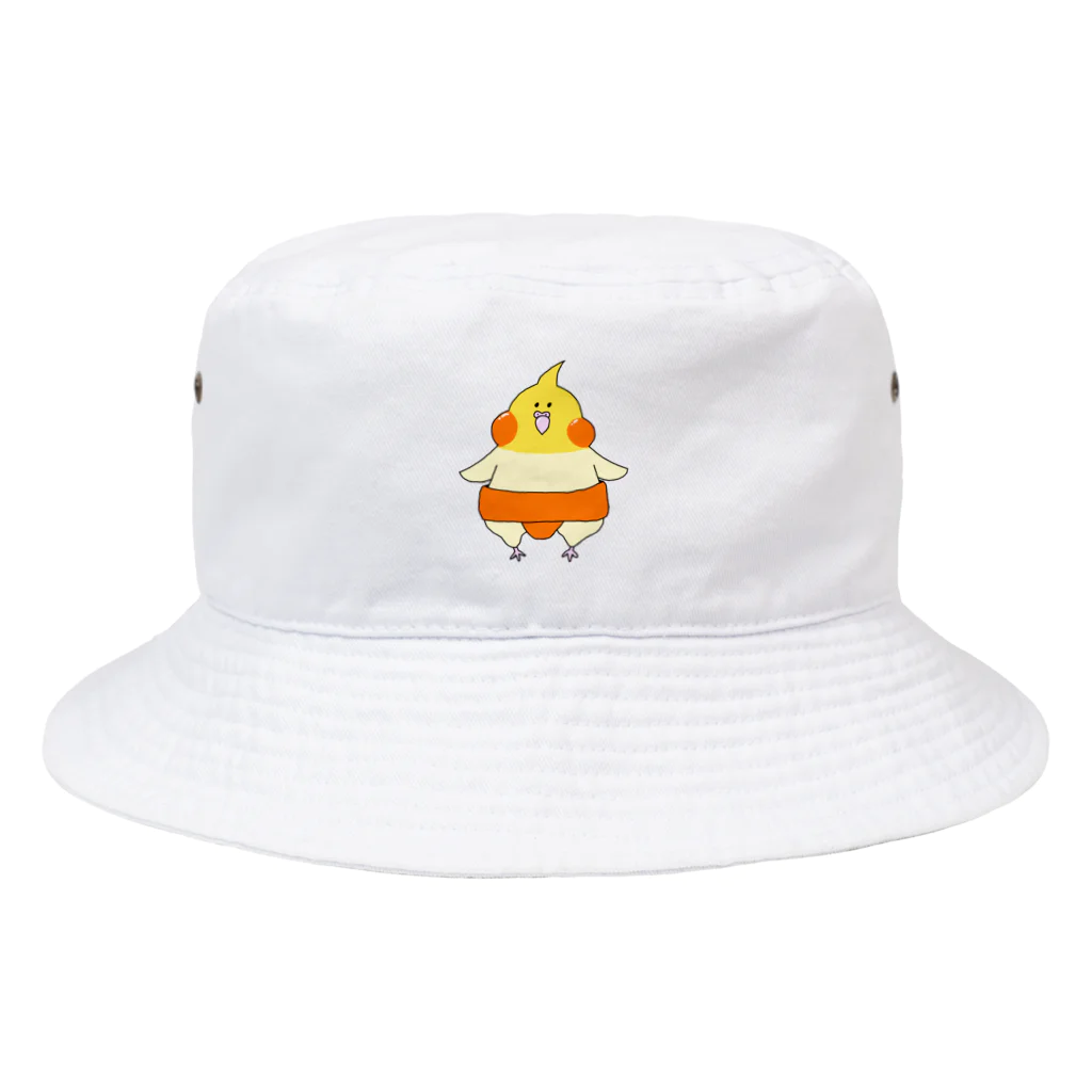 モチモチ力士部屋のオカメ力士 Bucket Hat