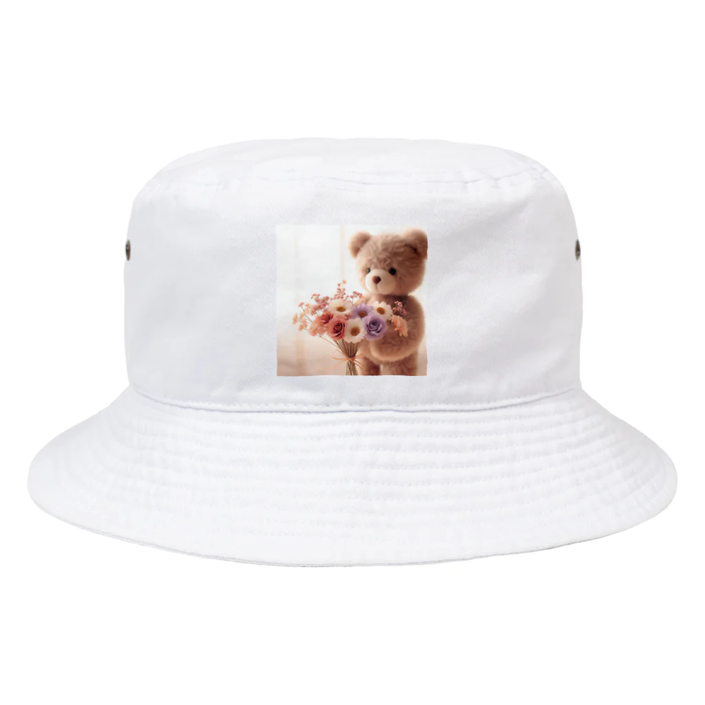 星パンダショップのはなとくま　～flower and bear～ Bucket Hat