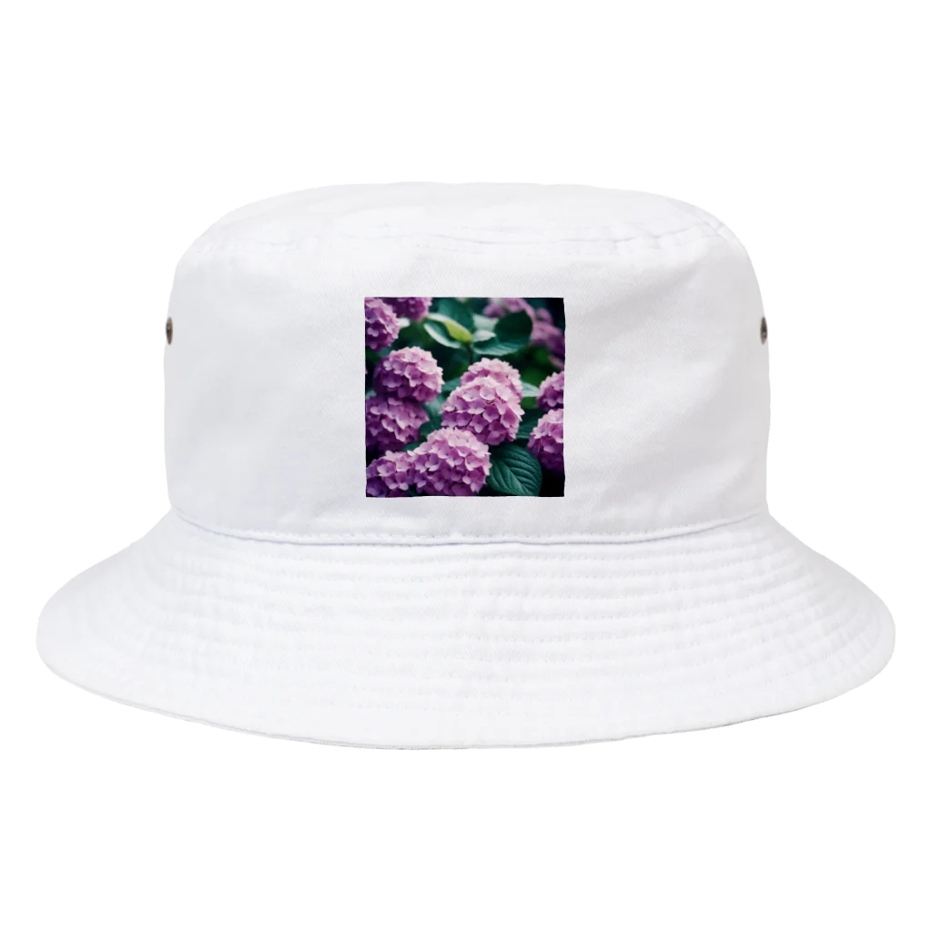 neat55のアジサイの球状の花房 Bucket Hat