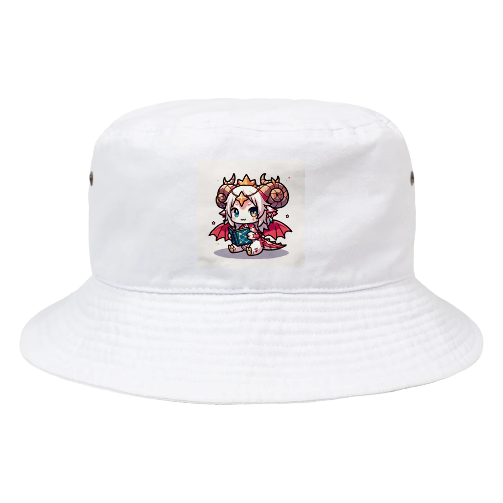 可愛らしいドラゴンのイラストグッズ店のかわいいドラゴンのイラスト Bucket Hat