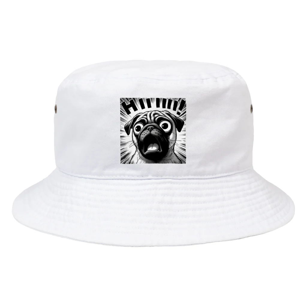 Zumba640のびっくりパグ Bucket Hat