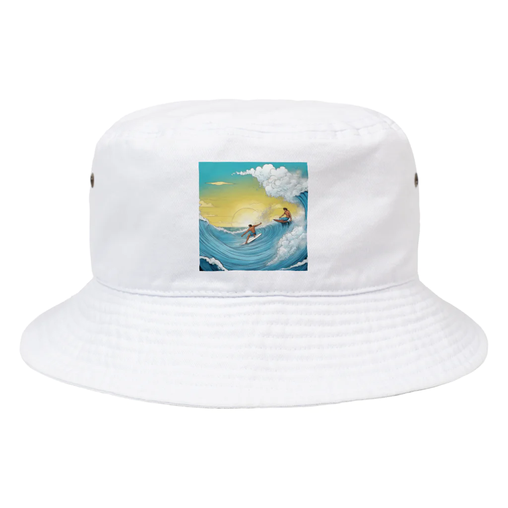 どうぶつやのハワイ　サーフィン Bucket Hat