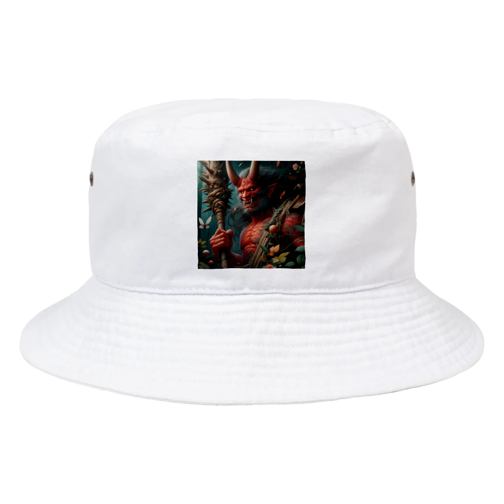 ふみことばの鬼の安らぎ Bucket Hat