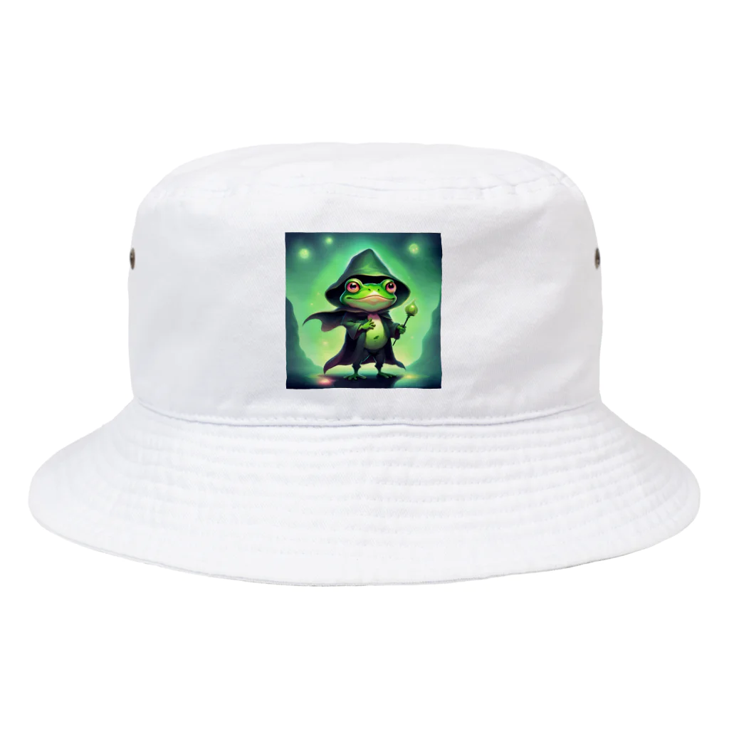 Louvreのダークヒーロー蛙 Bucket Hat