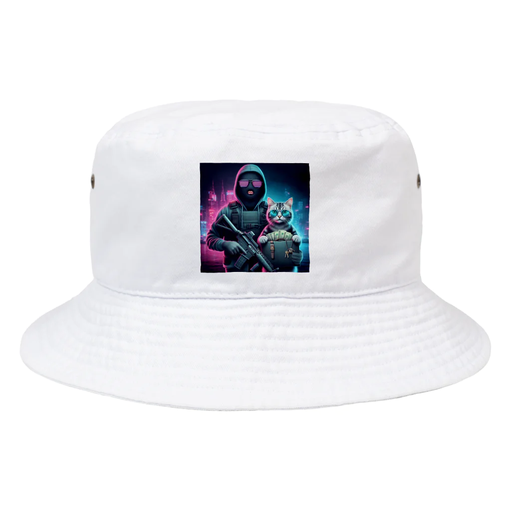 はまみるの宇宙警察と猫 Bucket Hat