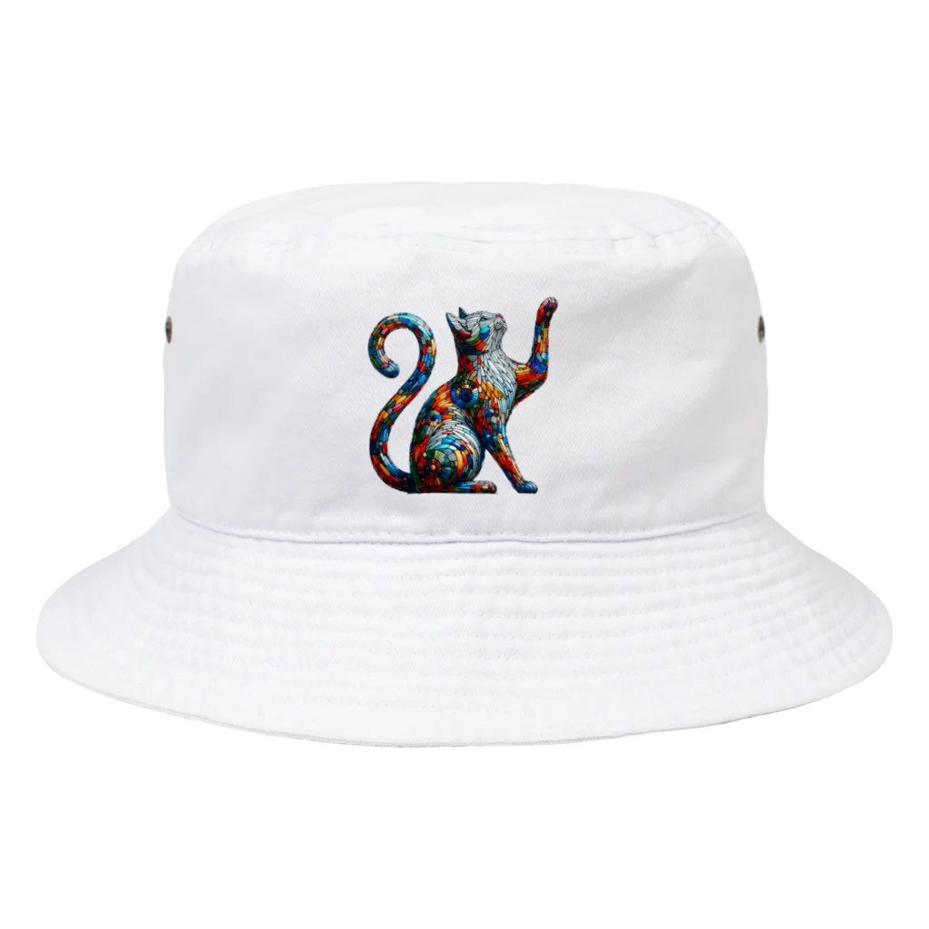 macchonのガラス猫03 Bucket Hat