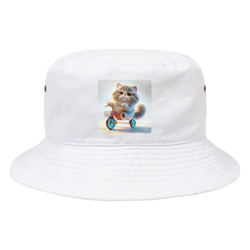 neko_inu_loveloveの三輪車ヌコ Bucket Hat