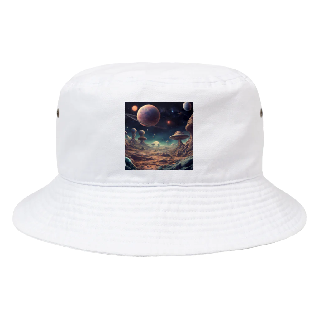 ai美女ショップの多分火星の景色はこんな感じ🪐 Bucket Hat