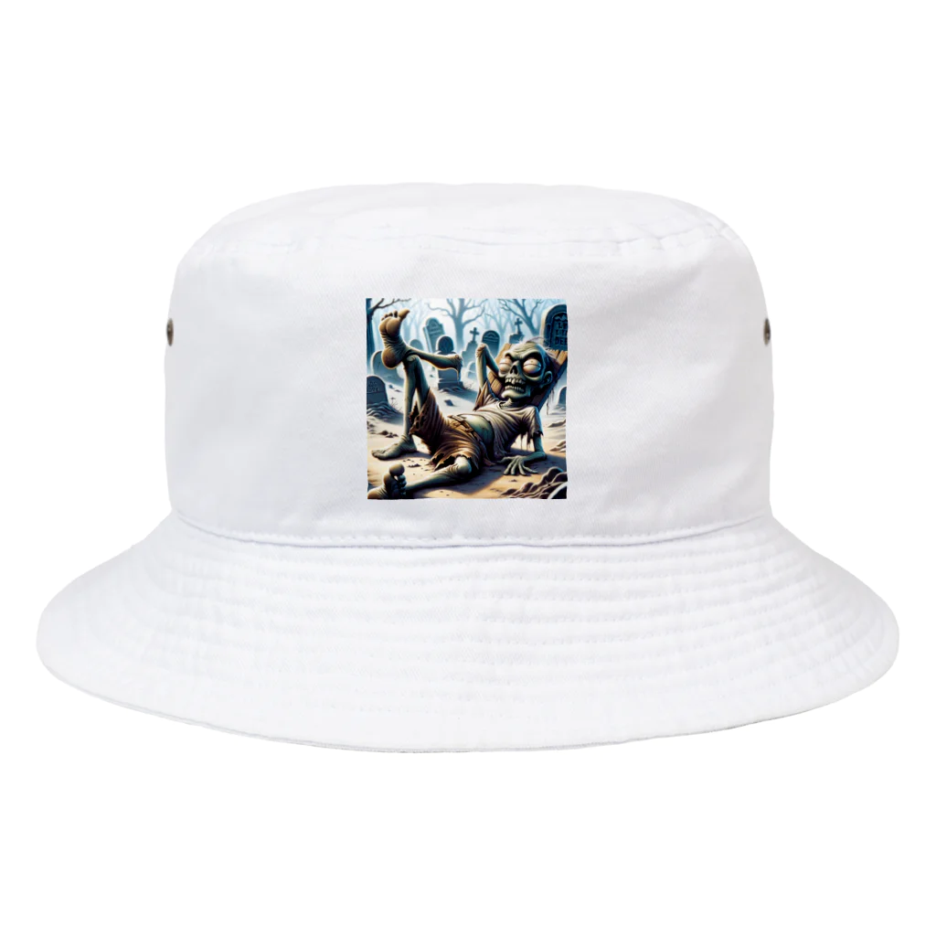 ニコネガショップの怠惰なゾンビ君 Bucket Hat