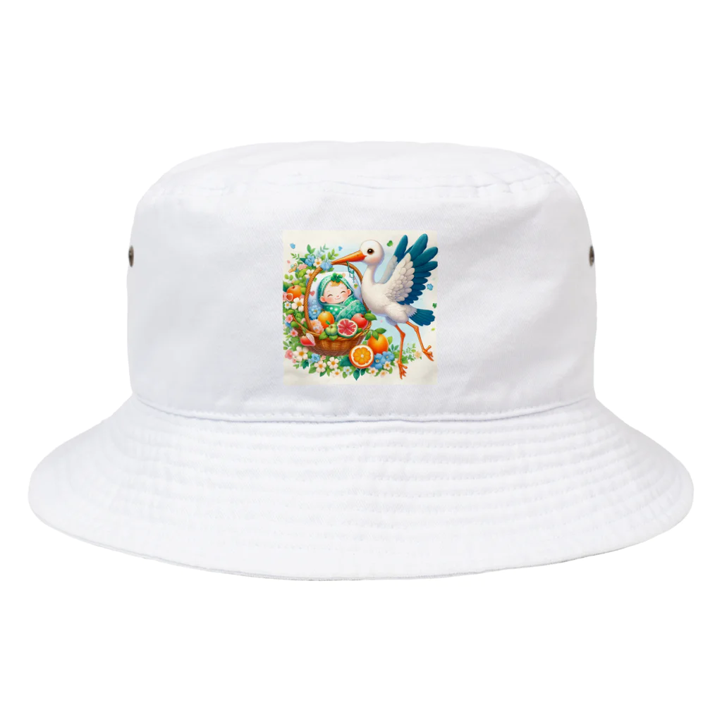 Kai🐚の幸せを呼ぶコウノトリ2/Stork of Happiness2 Bucket Hat