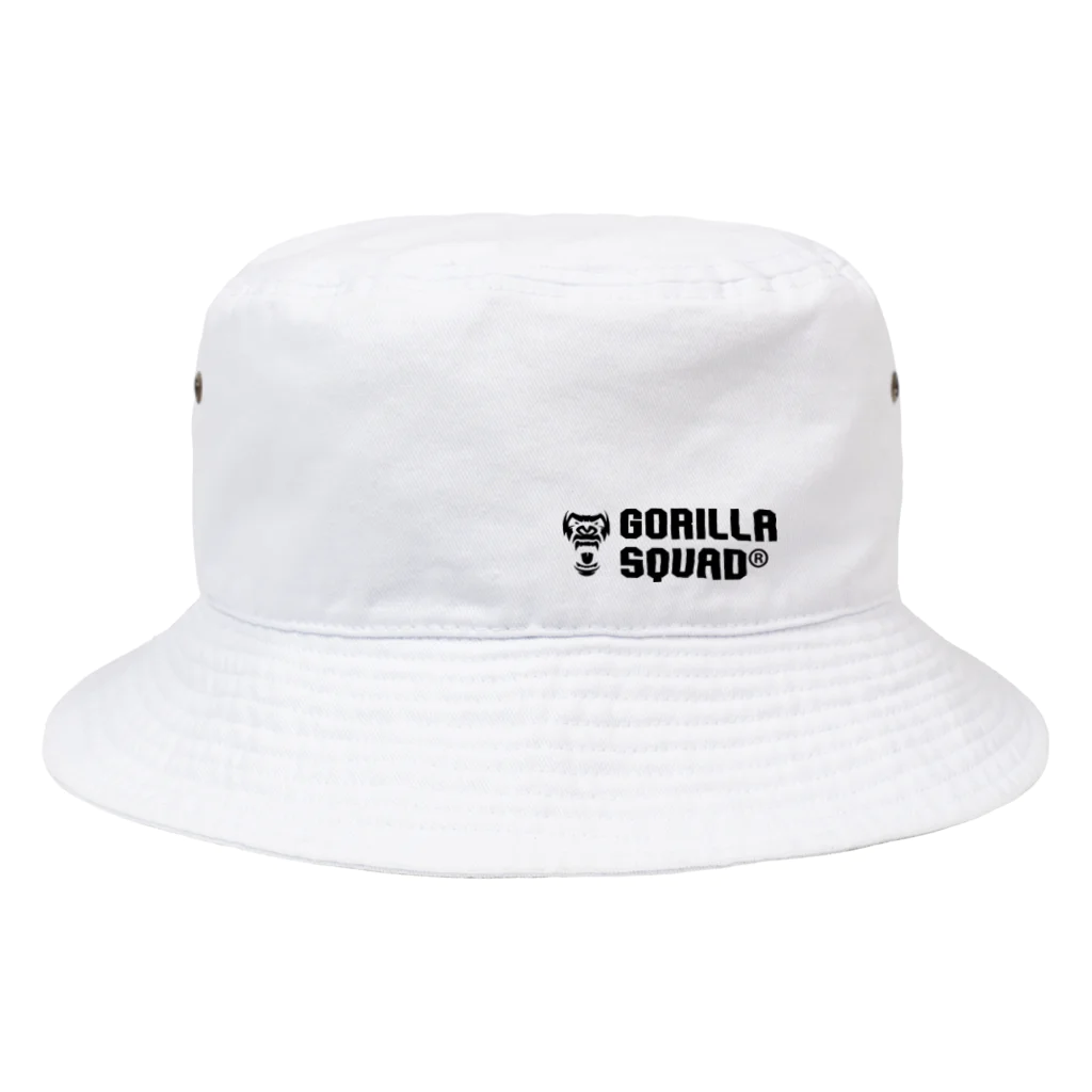 GORILLA SQUAD 公式ノベルティショップのGORILLA SQUAD ロゴ黒 バケットハット