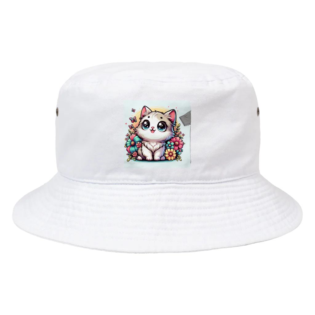 cc-akの可愛いいねこが目を輝かせています！ Bucket Hat