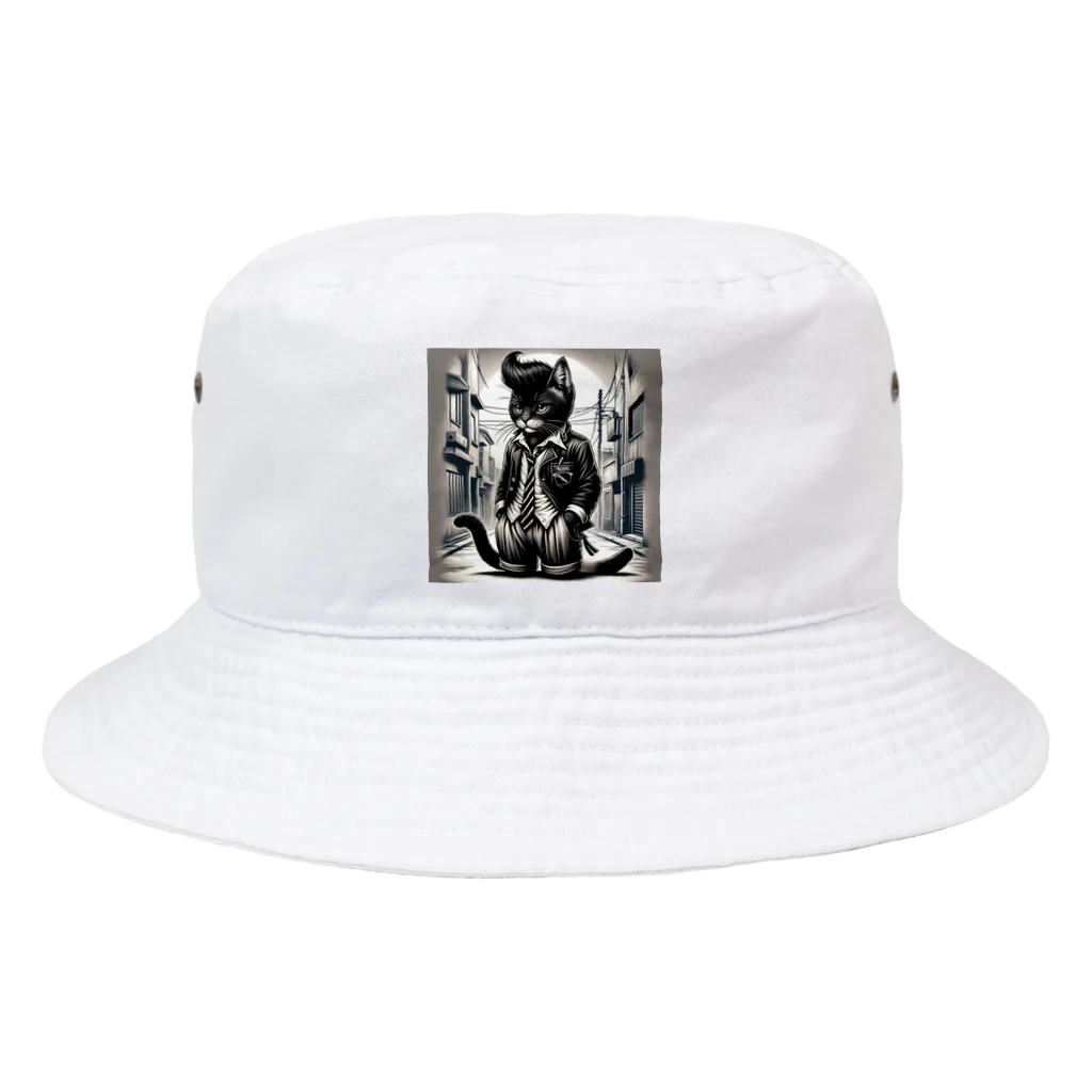 cc-akの男らしいねこ Bucket Hat