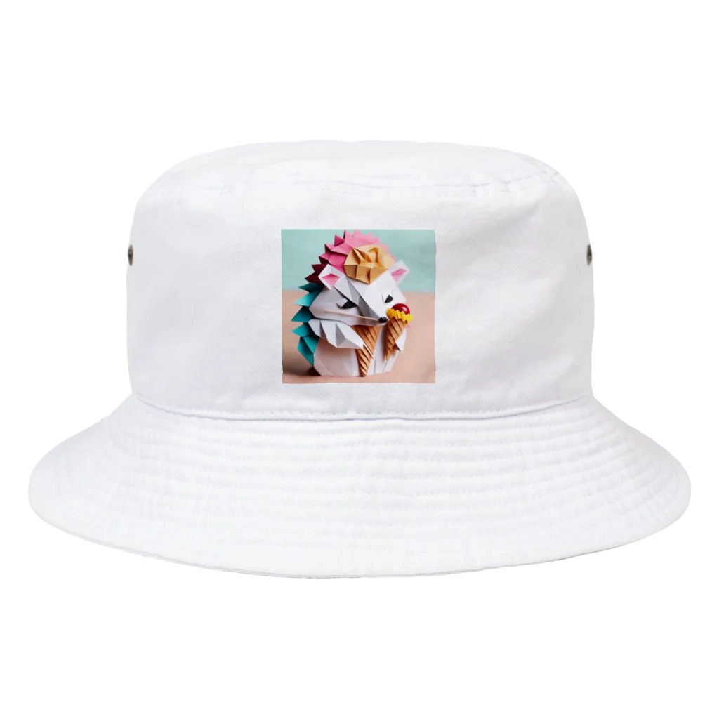 yumiceのice meets オリガミハリネズミ Bucket Hat