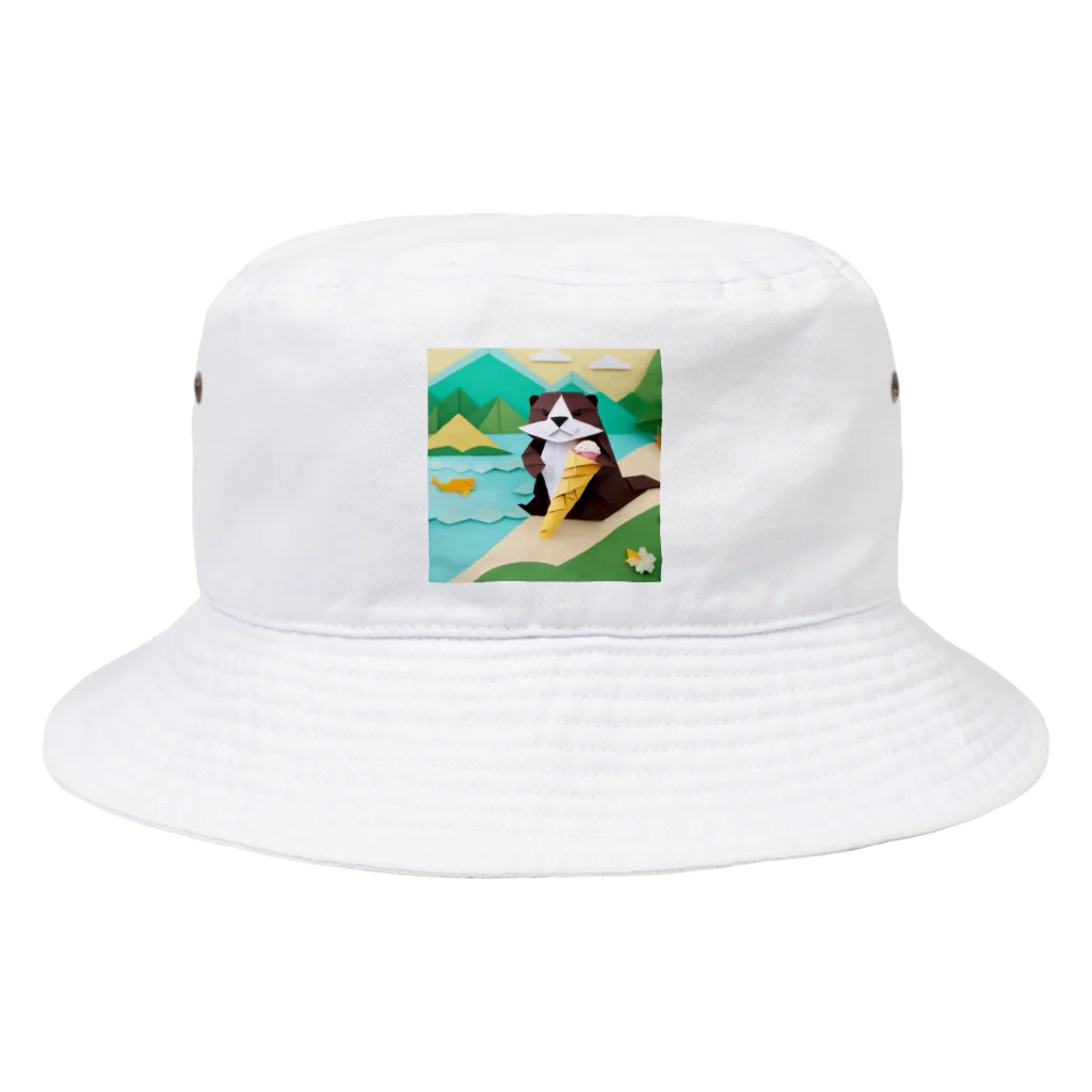 yumiceのice meets オリガミカワウソ Bucket Hat