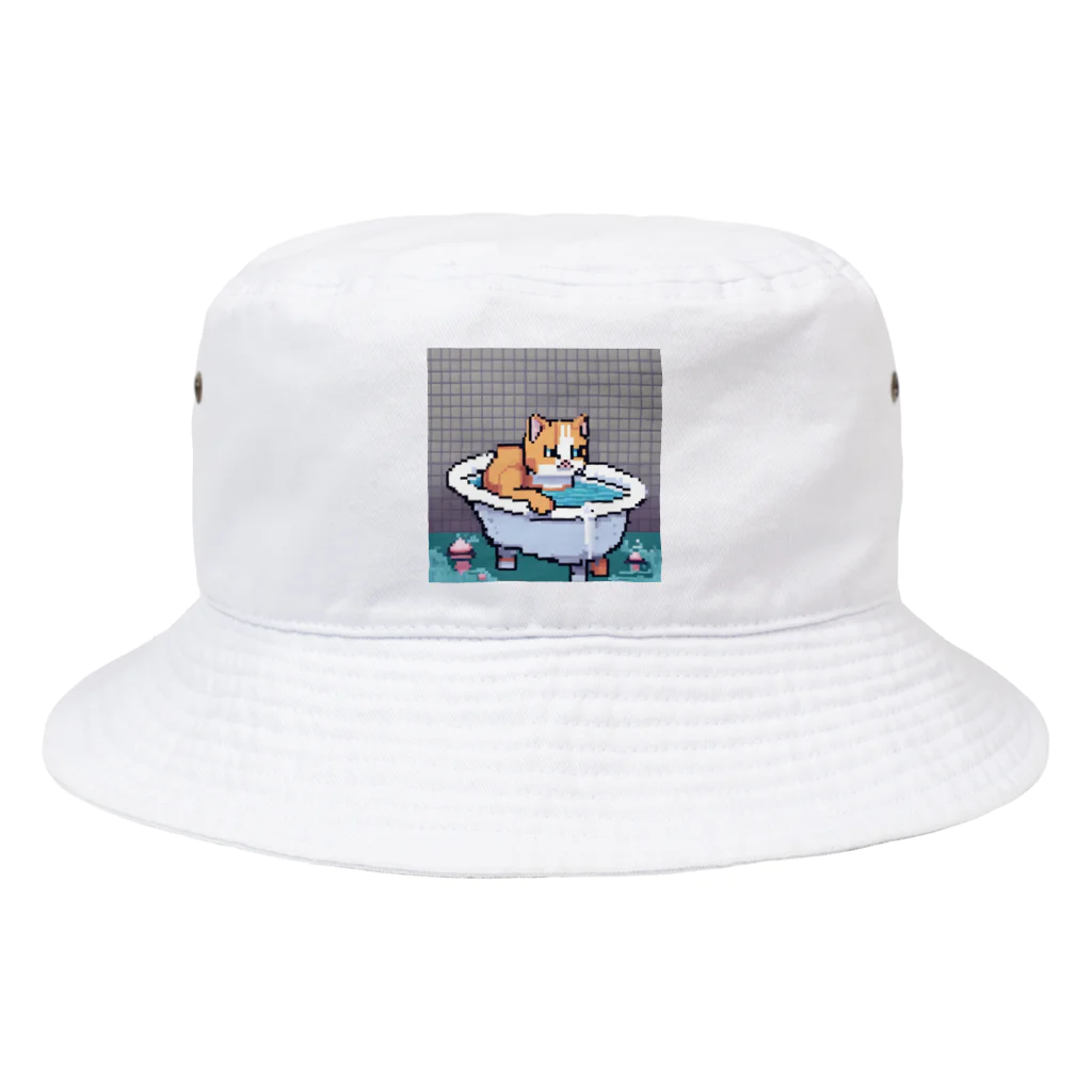 wakuwaku26のお風呂に入るボス猫 Bucket Hat