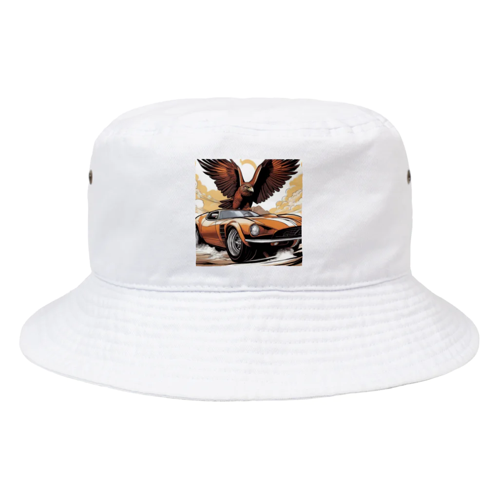 ototeck86のマッスルアメリカンホークス Bucket Hat